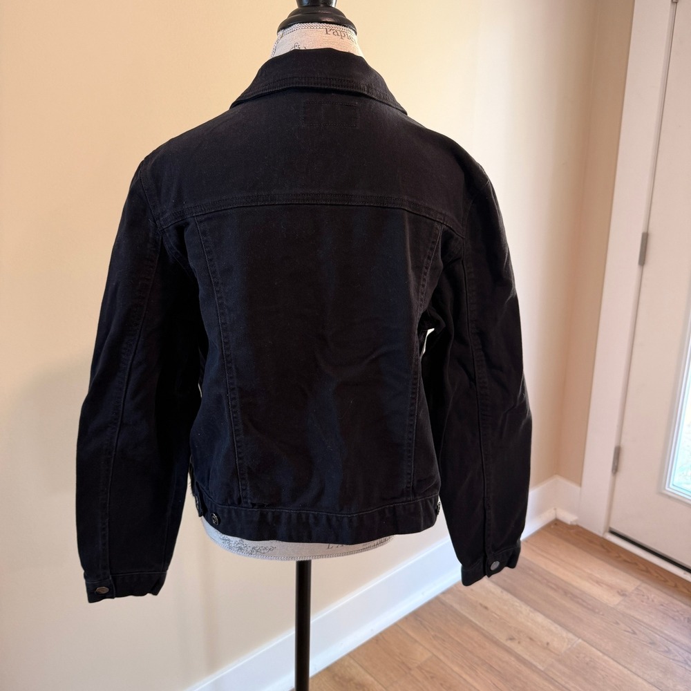 Time And Tru Women's Black Denim Jacket Size XL - Picture 2 of 4